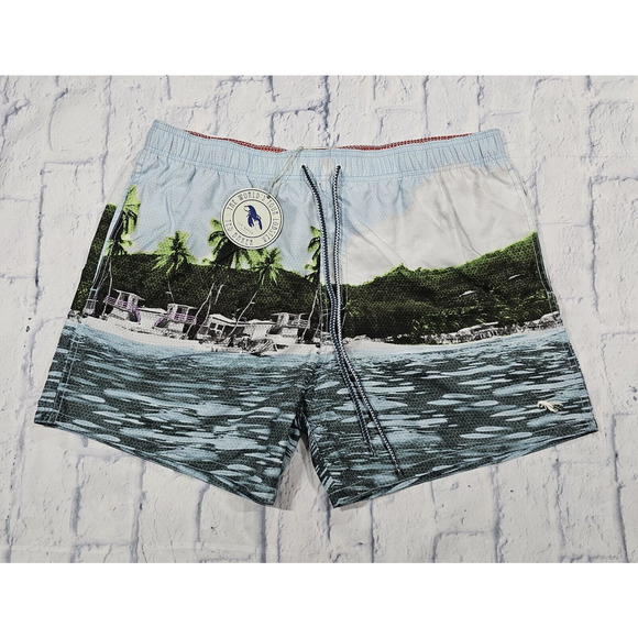 Ted Baker London MENS SZ 6 2XL Swim Shortti Trunks Tropical Worlds Your Lobster - Picture 1 of 12